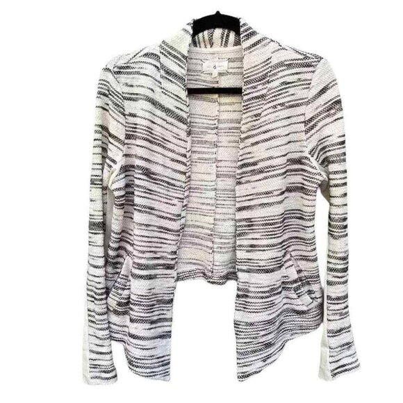 Lou & Grey Open Front Cardigan Sweater Womens XS Cream Knit‎ Pockets - Picture 1 of 6